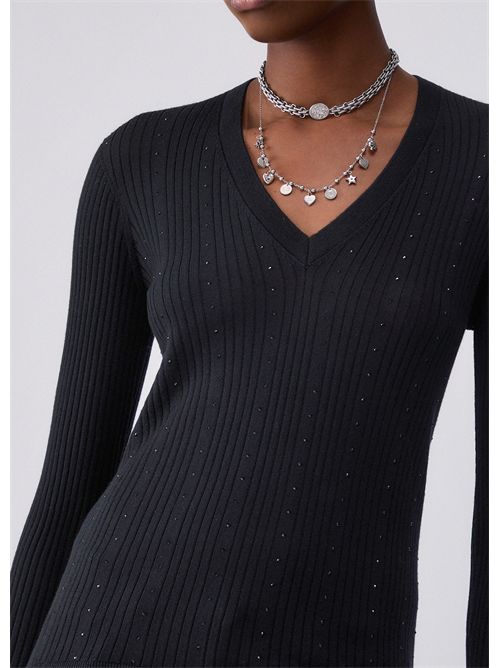 Maglia in lana con scollo a V LIU JO | WF6100MA77Q/22222